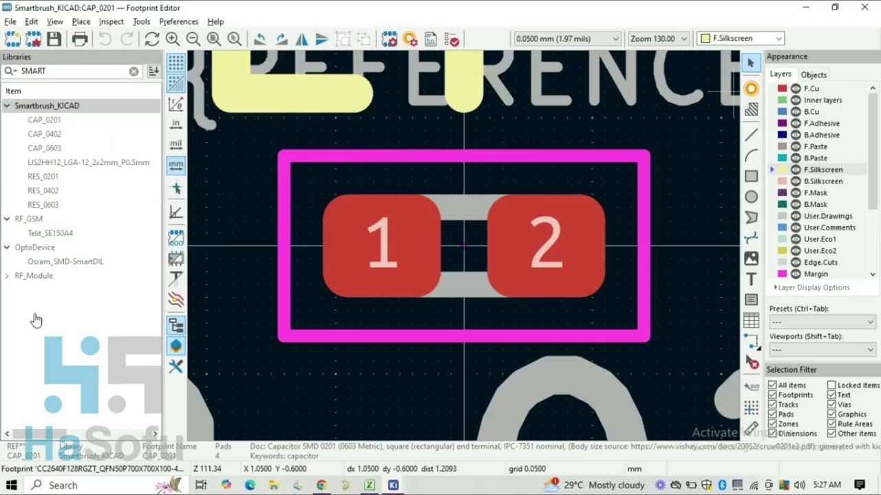 KiCAD Tutorial - Schematic Symbol and PCB Footprint Creation