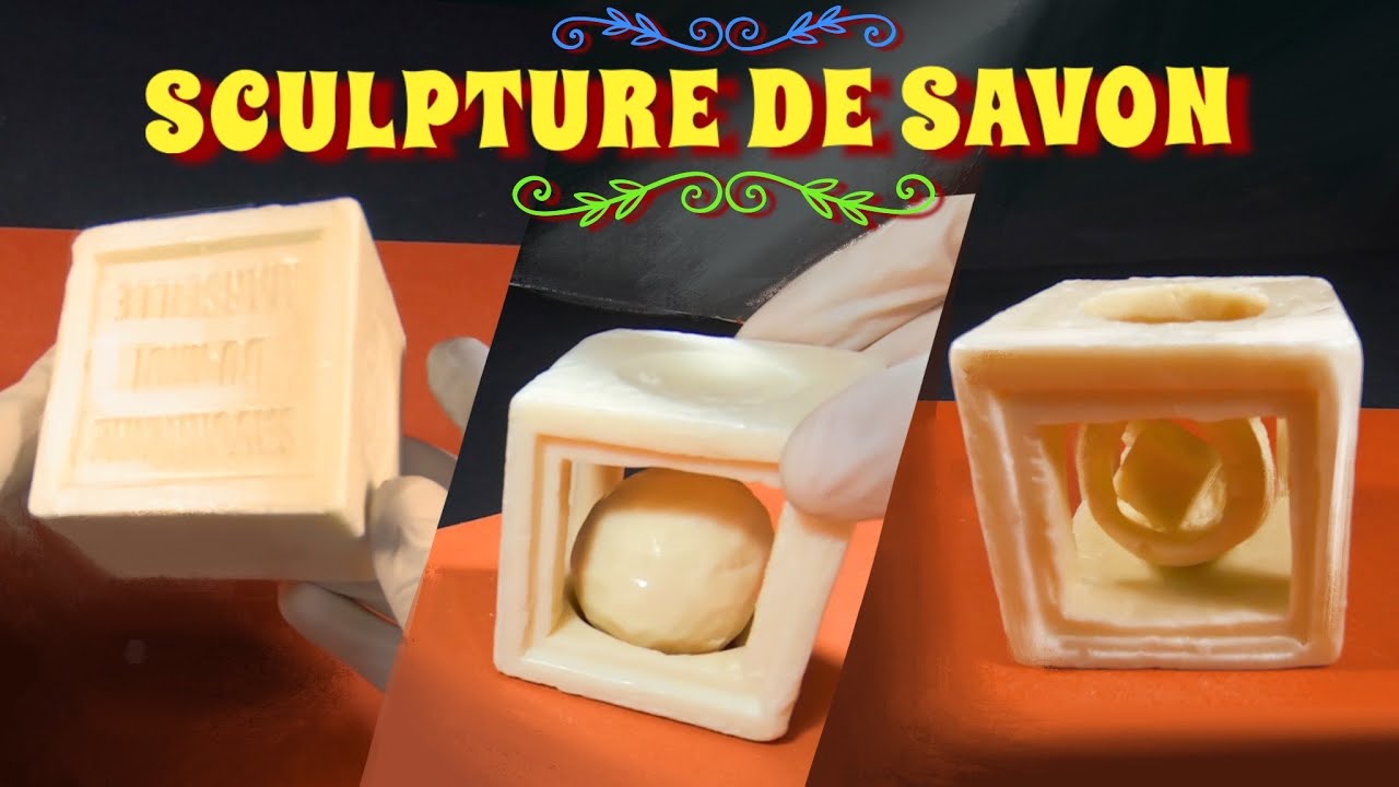 Sculpture de savon || Cube et sphère || RIM RIM ARTS Français