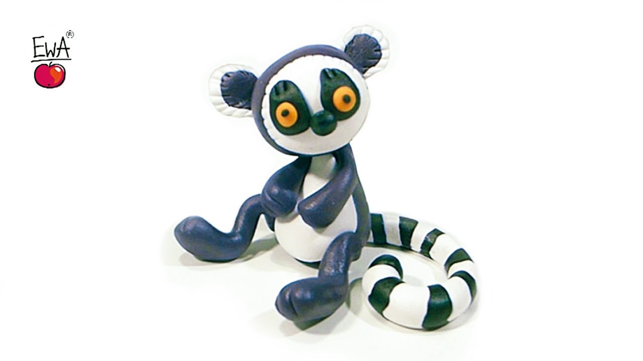 LEMUR z modeliny – polymer clay tutorial