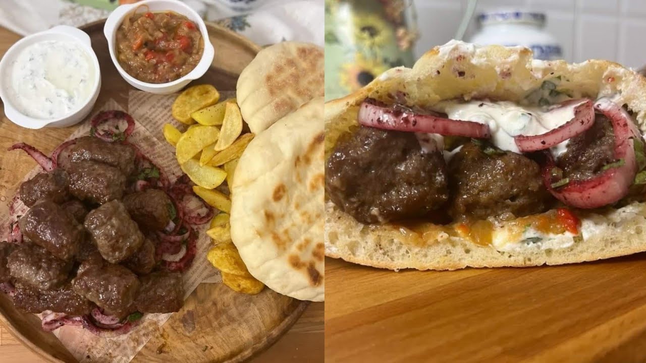 كفته من البوسنا مع الخبز المخصوص ليها مع سلطاته البوسنيه وجبه لذيذة جدا كأنك قاعده في مطعم تجنن