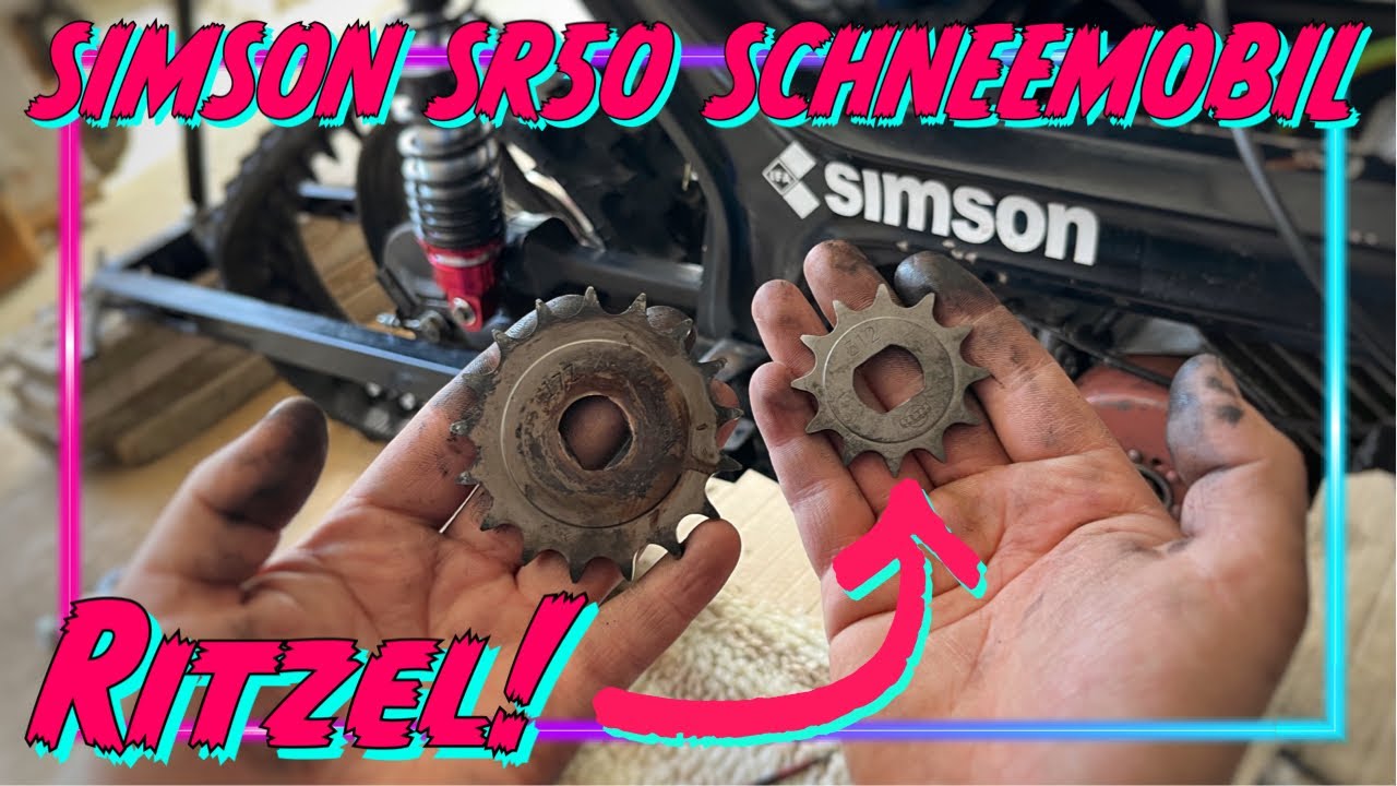 Simson SR50 Schneemobil #17 Ritzel! | Garagengedöns