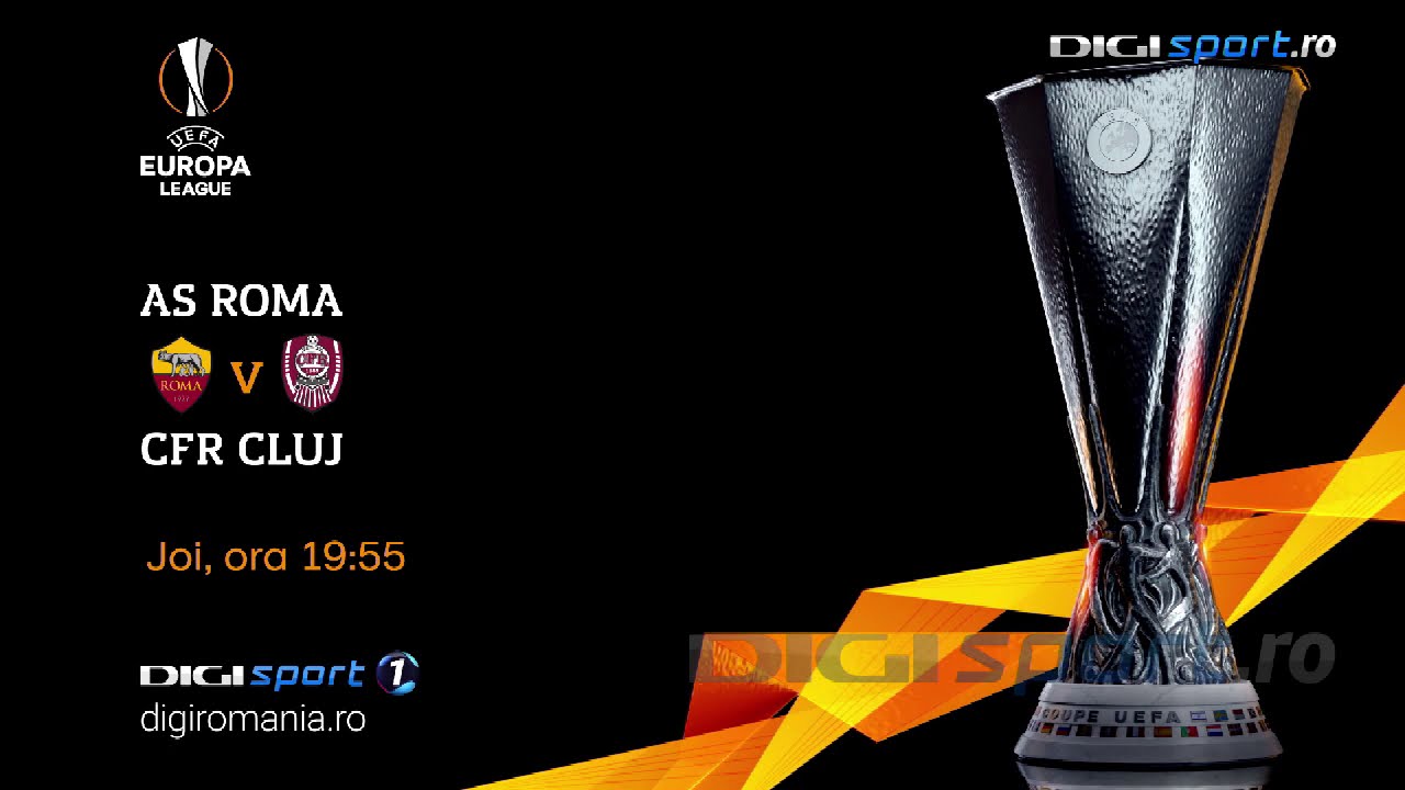 Europa League: AS Roma - CFR Cluj, joi, 5 noiembrie, de la 19:55, pe Digi Sport 1
