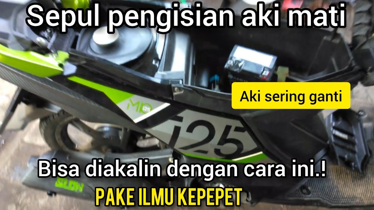 Cara ngakalin sepul motor mio M3 125 pengisian aki mati