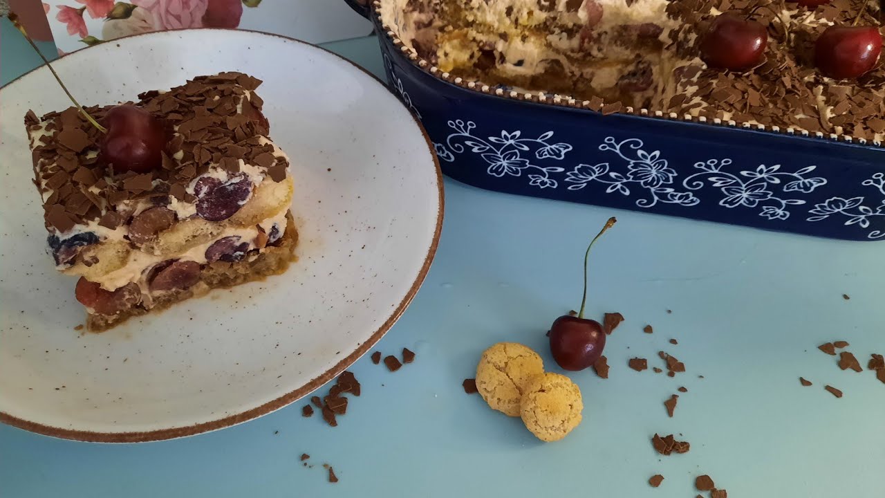 Kirsch Marzipan Tiramisu/ ohne Eier