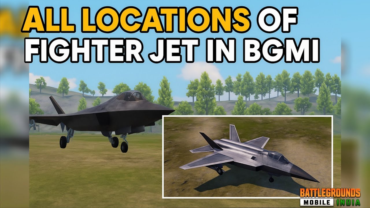 All Locations Of Fighter Jets In BGMI | All Locations Revealed | Payload Mode |BGMI #bgmi2025 #pubg