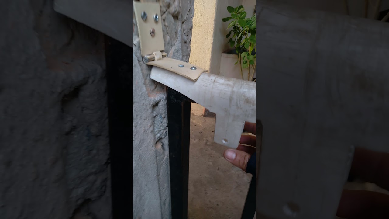 trancas feita de pvc para port&atilde;o de casas de fundos.