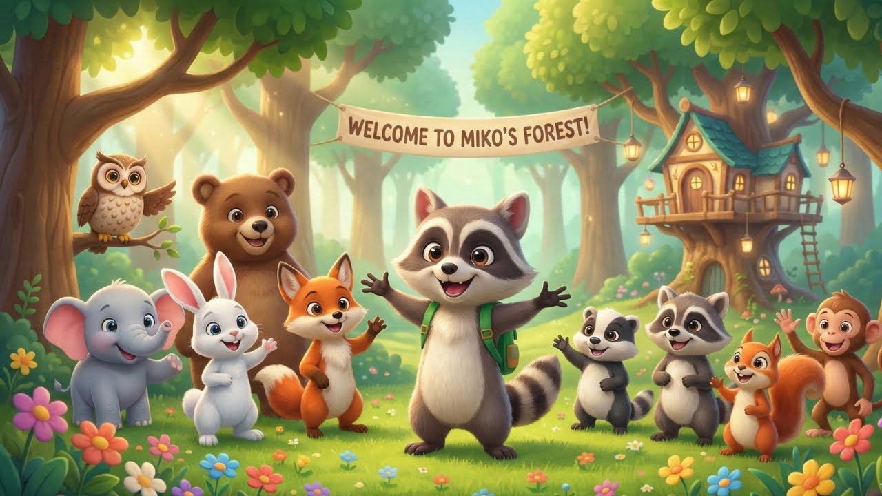 Animal Dance Song for Kids 🐰🐒🐘 | MIKO`S ANIMAL DANCE PARTY