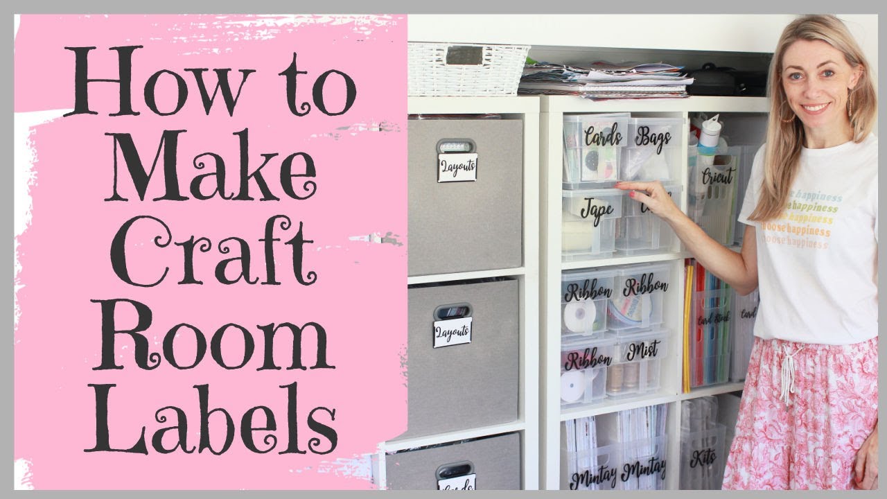 How to Make Craft Room Labels with your Cricut