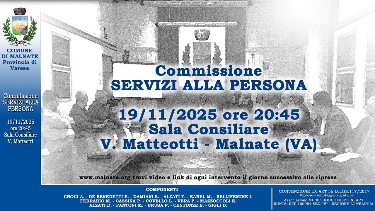 Commissione Servizi Alla Persona 19/11/2025