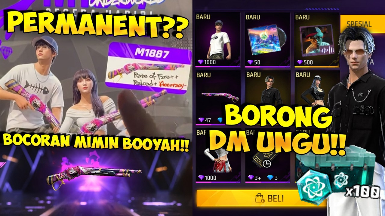 BOCORAN EVENT SG2 RAPPER !! Borong DM Ungu Terbaru Bundle Undersea & SG2 Diamond Ungu Permanent ??