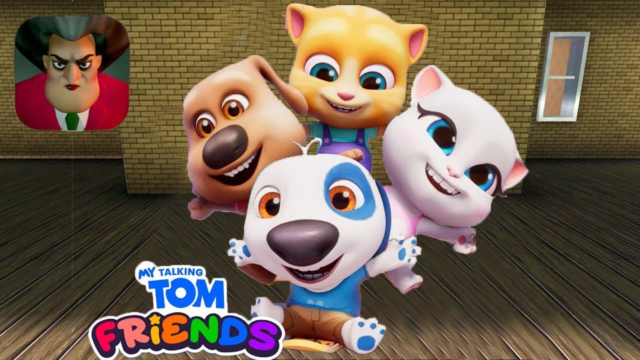 Scary Teacher 3D Talking Tom Friends New Special Update Ginger Chapter 1 2 3 4 5 Part 9 IOS ANDROID