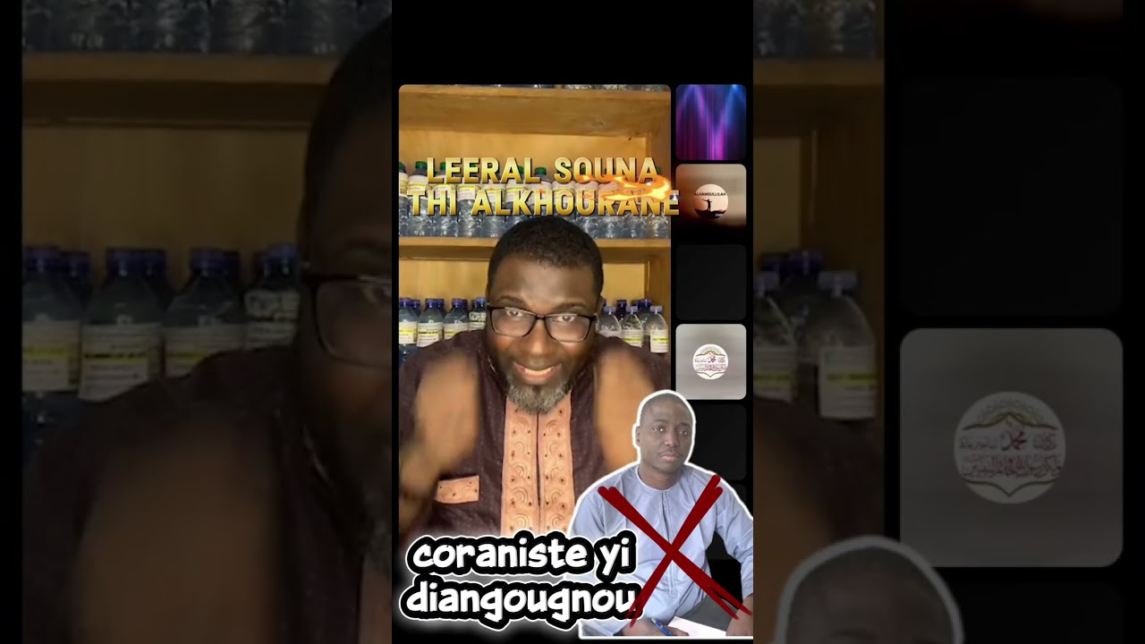 Oustaz Aba Diop di leral souna thi alkhourane:  Dadji coranistes yi 👆👆👆