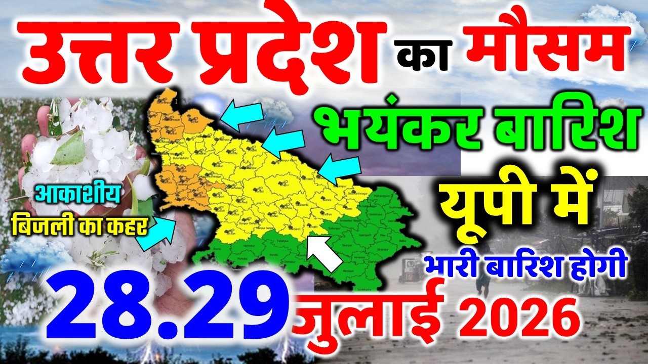 Severe Storms and Heavy Rain in UP Uttar Pradesh Weather July 28, 2026