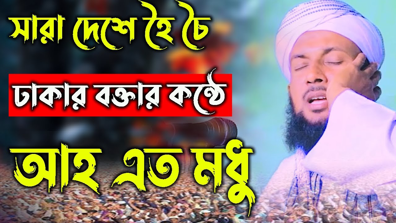 সারা দেশে হৈ চৈ,ঢাকার বক্তার কন্ঠে, আহ এত মধু,মাওলানা গোলান মর্তুজা যুক্তিবাদী#01925618559