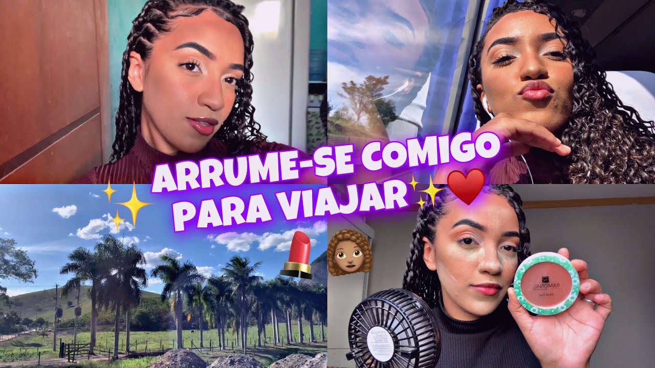 Arrume-se comigo para ir viajar✨💕🚍 #arrumesecomigo #viagem #cabelocacheado