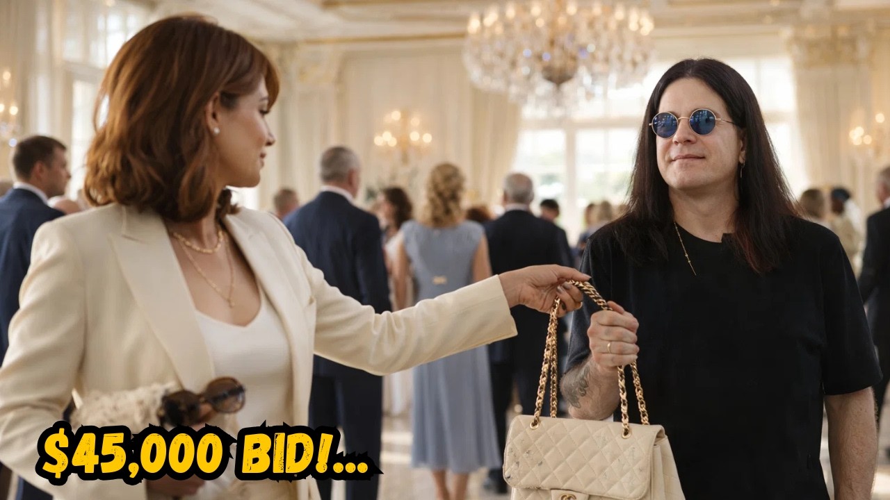 She Asked Ozzy Osbourne to Hold Her Purse — Moments Later, He Shocked Her With a $45,000 Bid!....