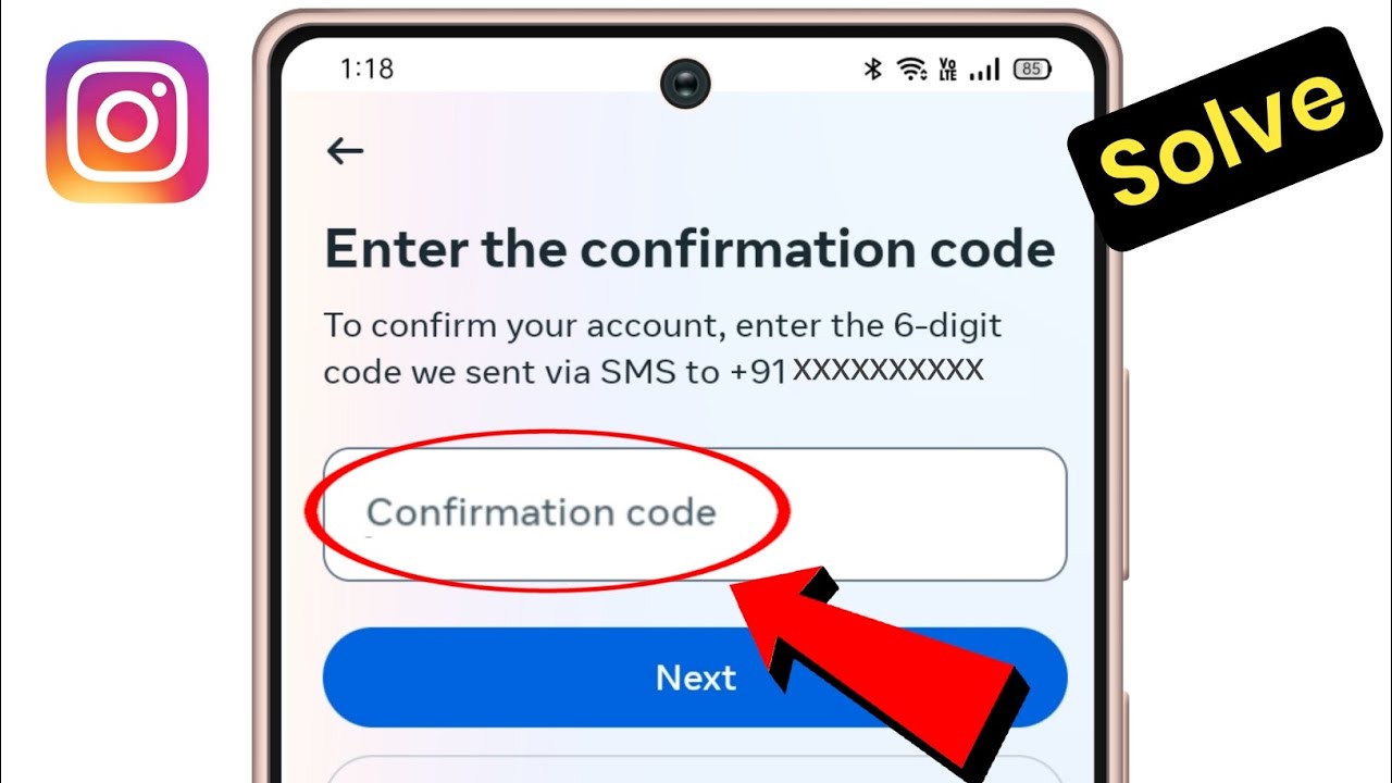 Instagram Confirmation And Verification Code Not Received Problem Solved (OTP)