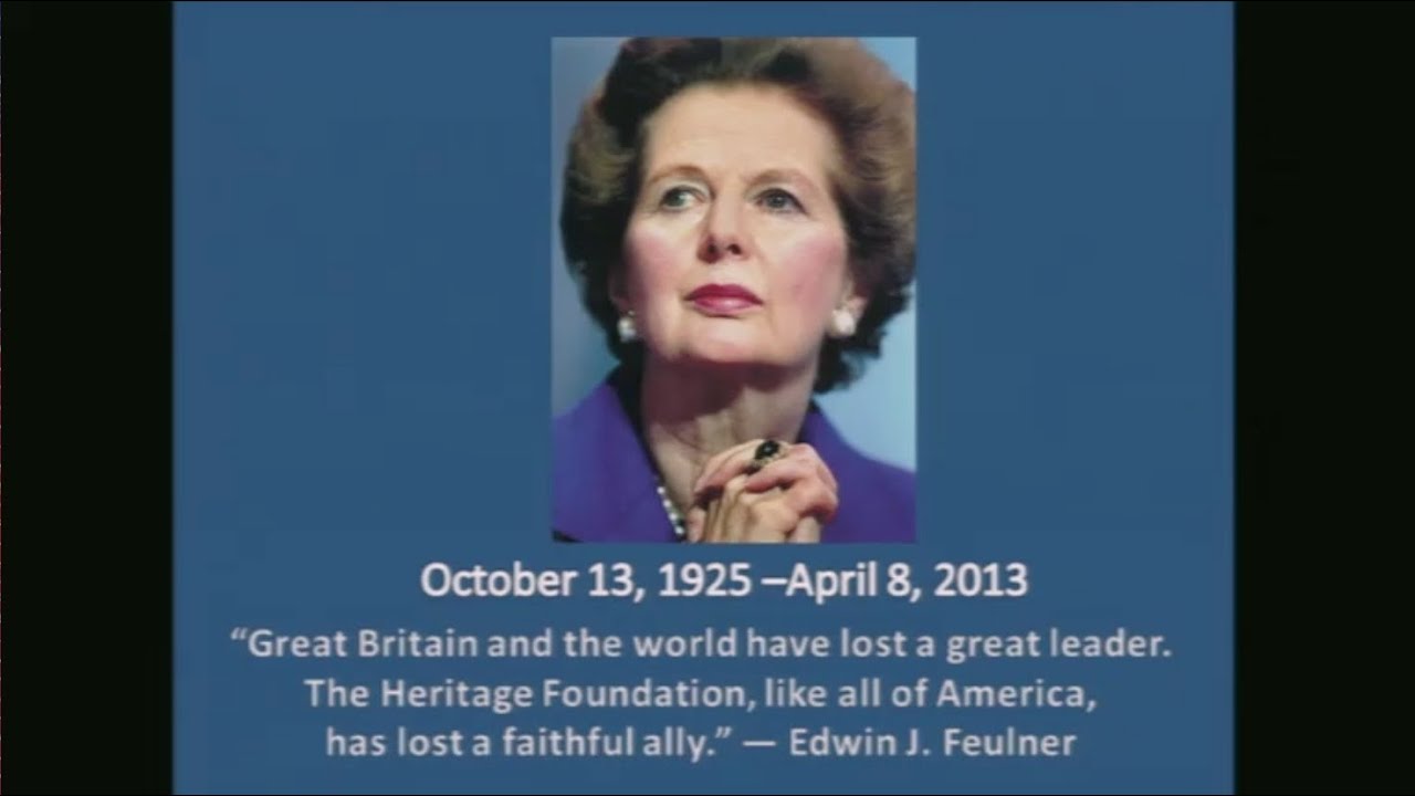 Heritage's Nile Gardiner on the Passing of Margaret Thatcher