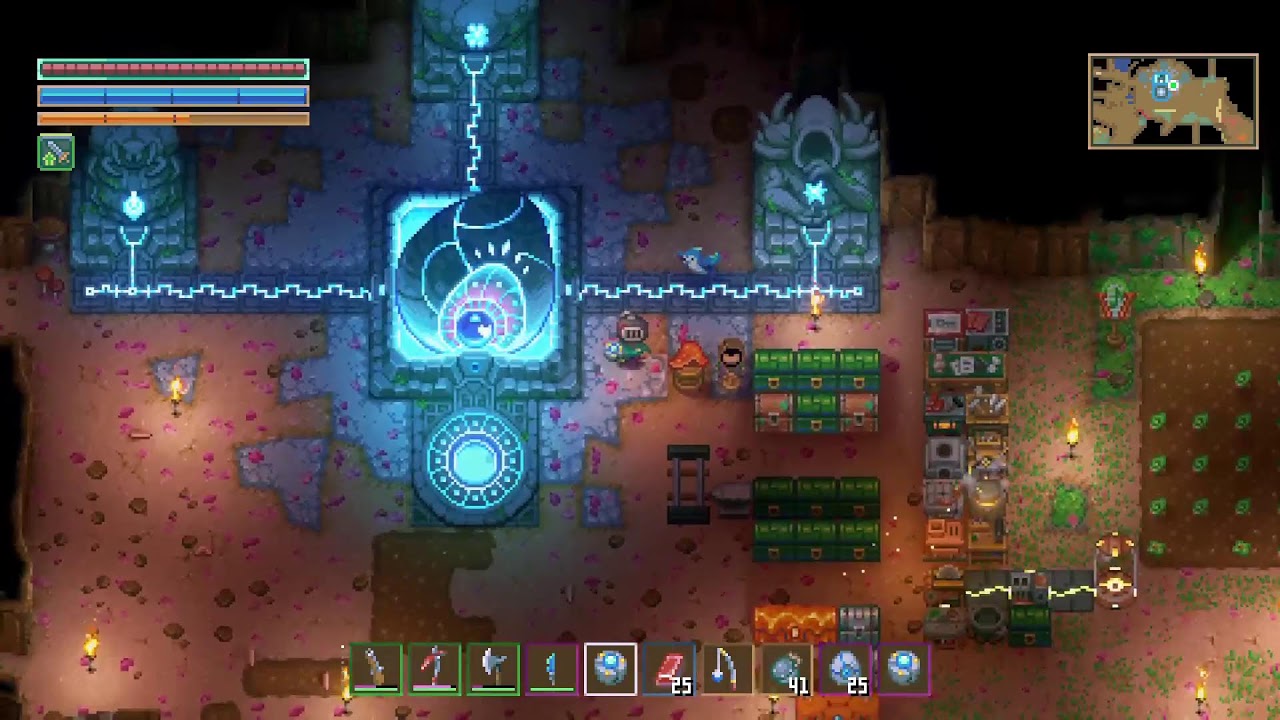 Playing core keeper (valentines update)