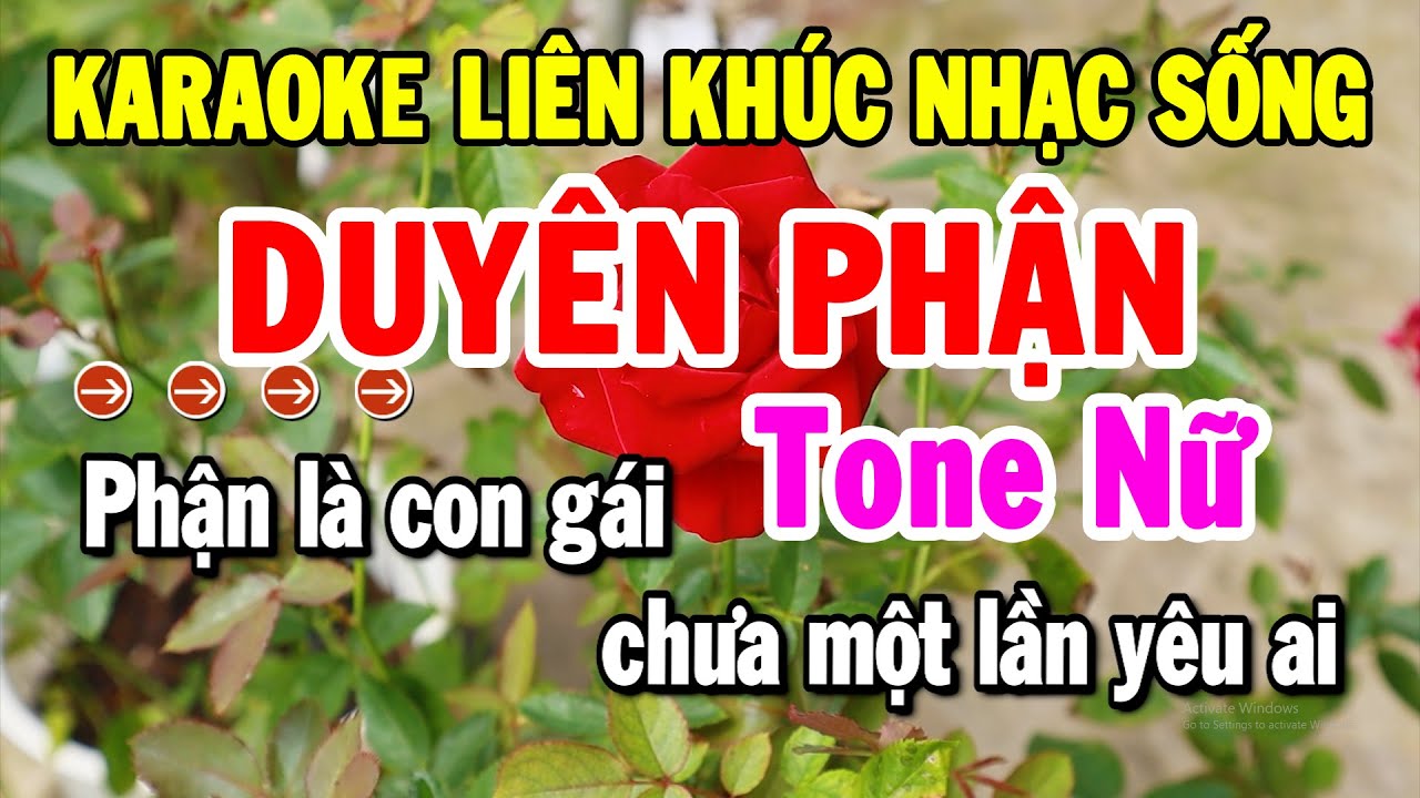 Karaoke Liên Khúc Tone Nữ Dễ Hát | Nhạc Sống Trữ Tình Mới Chuẩn Nhất - Duyên Phận | Tuyển Chọn