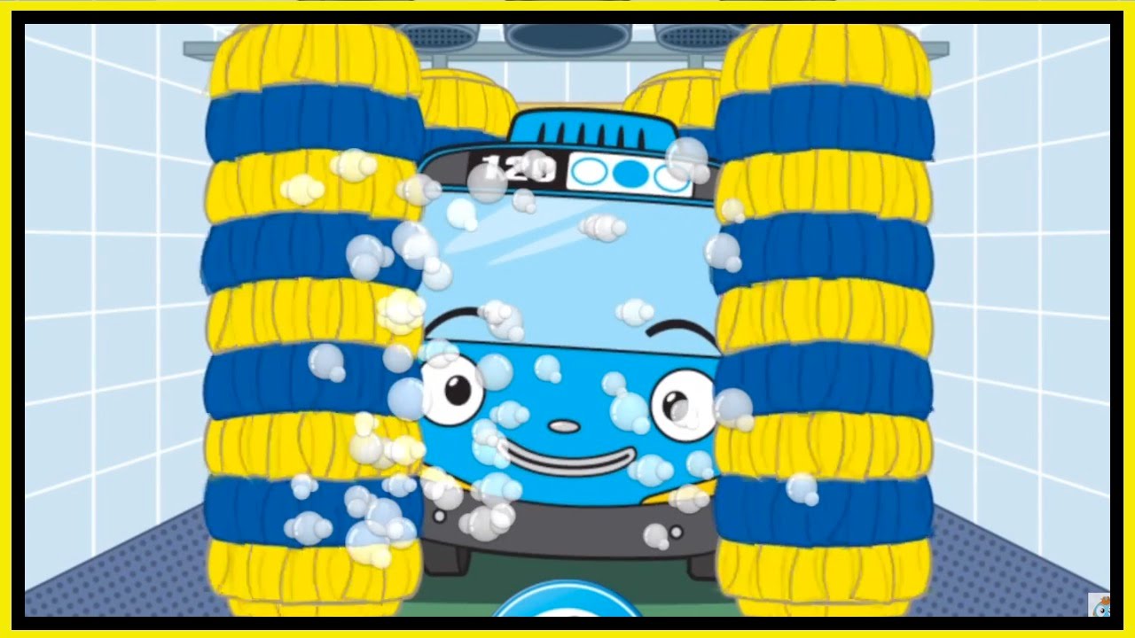 TAYO'S BATHTIME! - Tayo Little Bus Garage Game App Demo