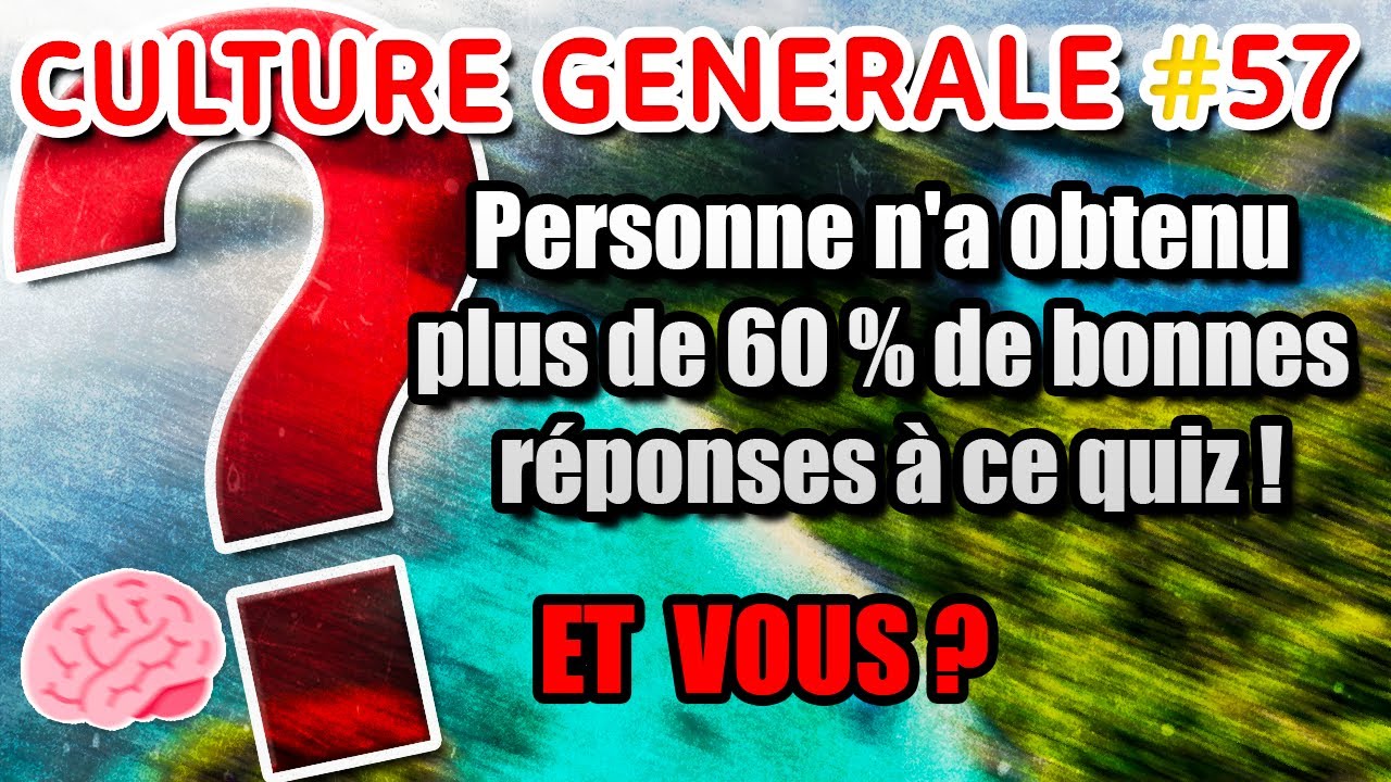 Quiz de culture générale - niveau intermédiaire ! #culturegenerale