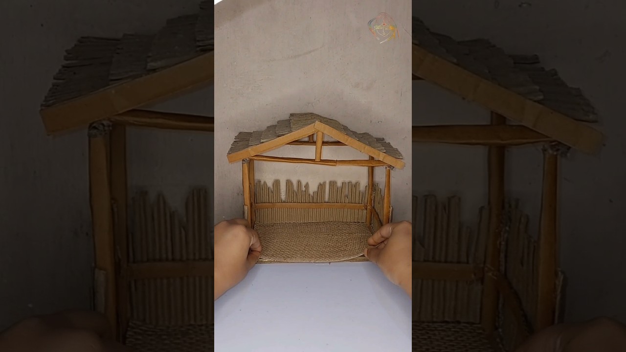 ( PART 2 ) How to Make Christmas Crib With Cardboard | #nativityscene