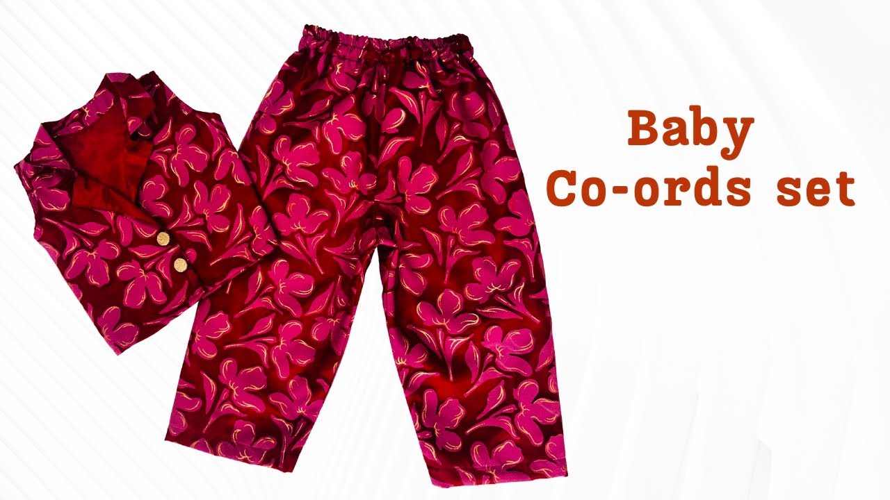 Baby co-ords set cutting and stitching / co-ords set with very easy step