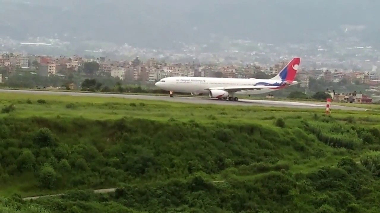 Nepal Airlines new widebody Annapurna test flight @ Tribhuvan International Airport. Kathmandu.