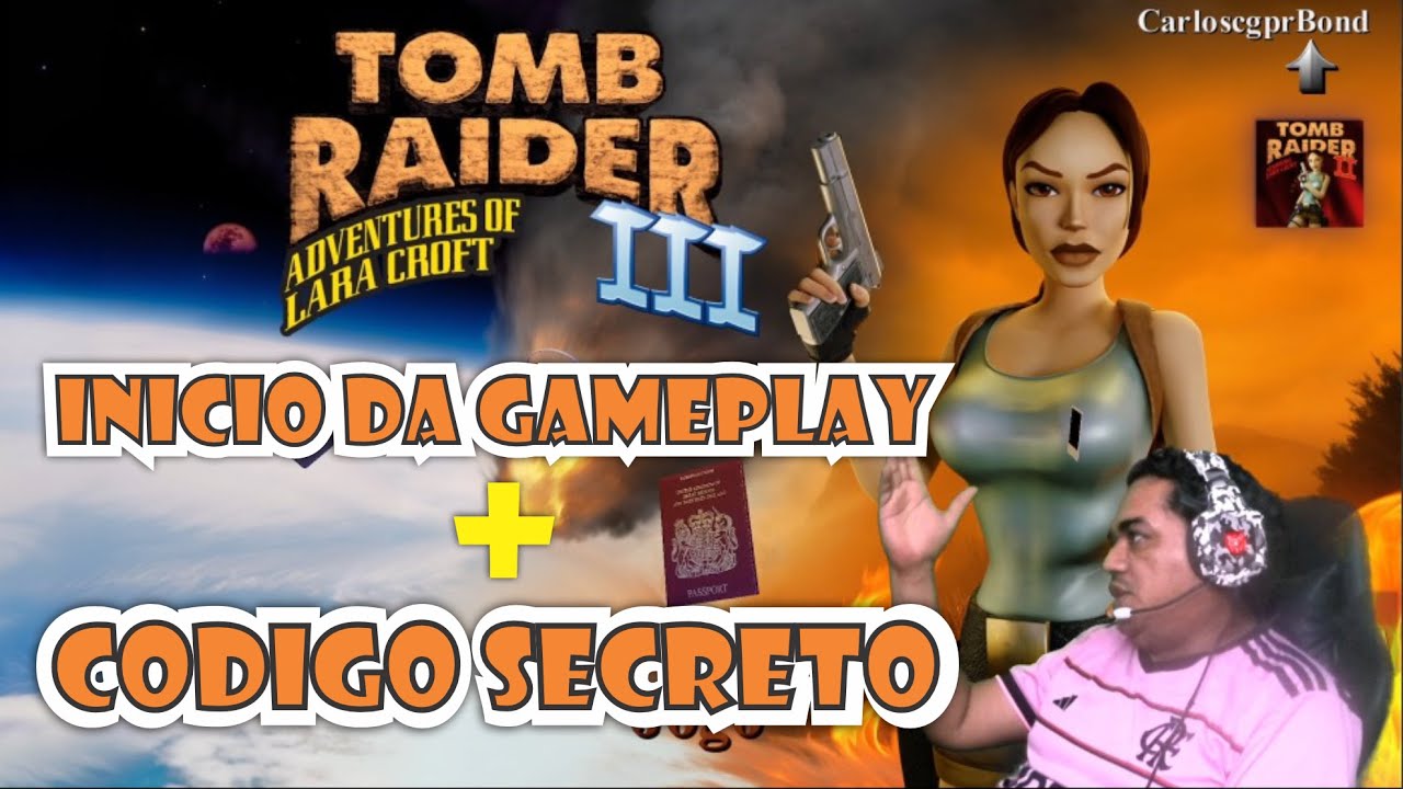 INICO DA GAMEPLAY TOMB RAIDE 3 REMASTER + CODIGO DE TODAS AS ARMAS #tombraider #playstation #xbox