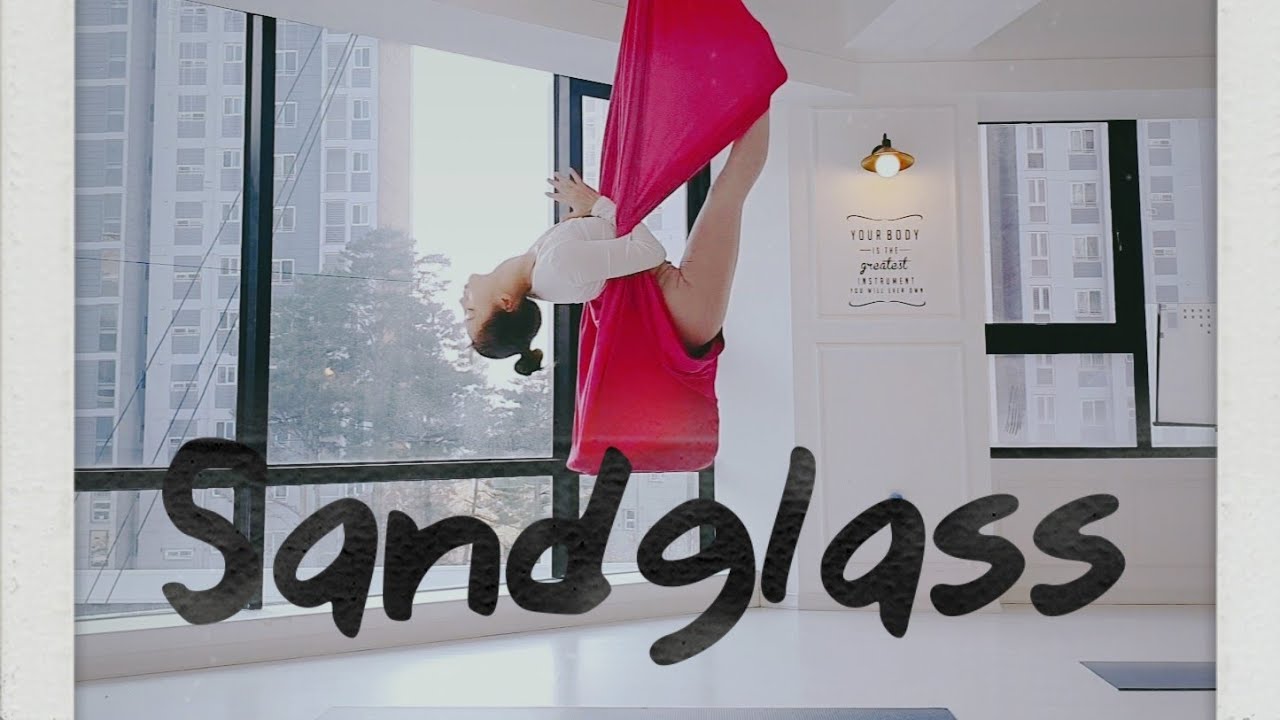 Pouch wrap flow with Sand glass pose (파우치랩 시퀀스&모래시계) #aerialyoga #플라잉요가 #요가돼지