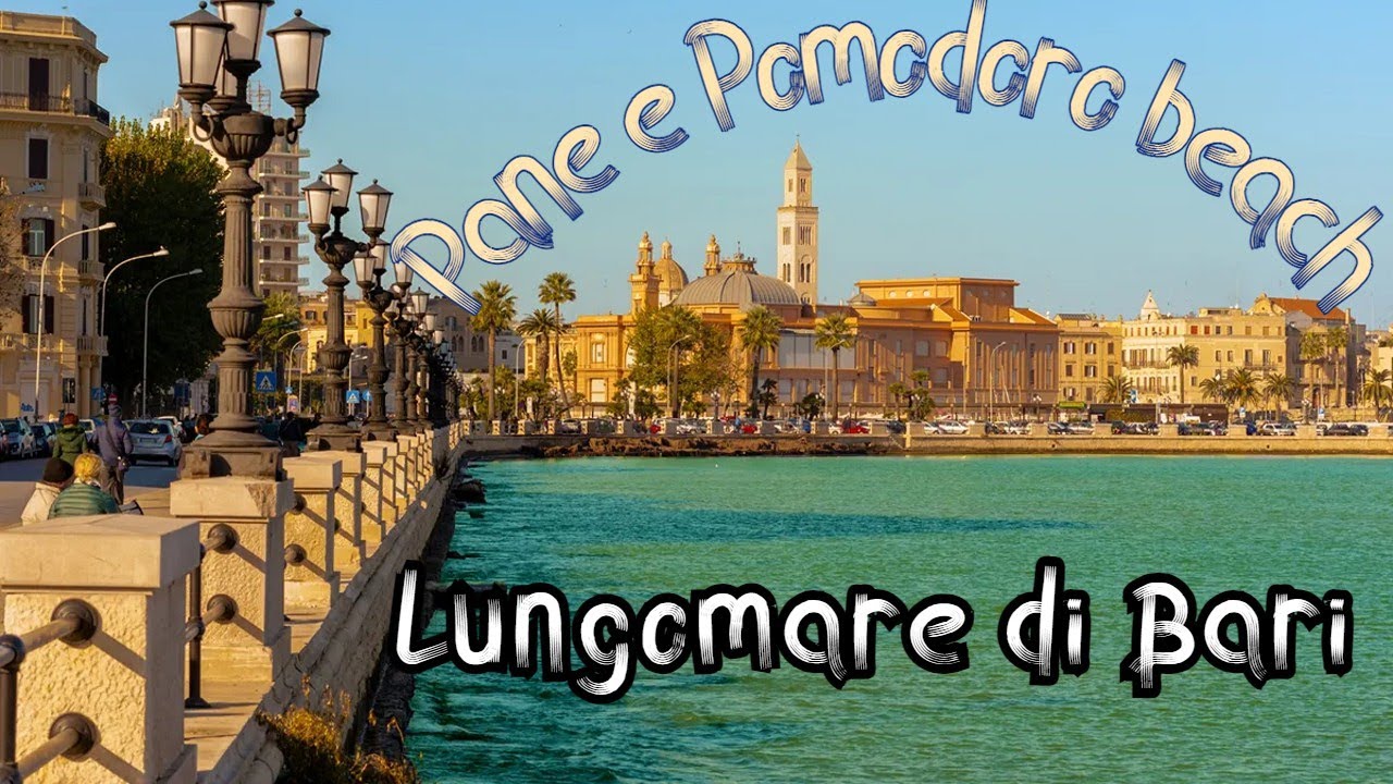 Bari, Italia  🚤 Lungomare & Pane e Pomodoro Beach