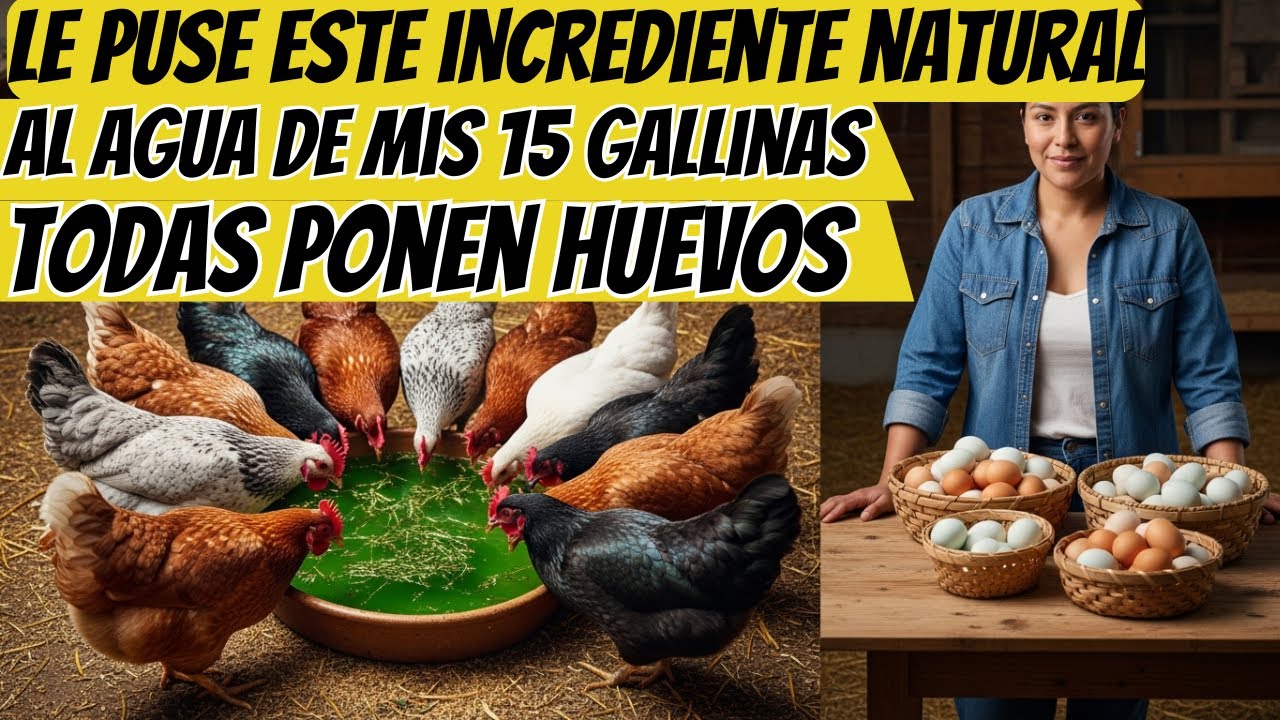 Cómo criar 15 gallinas ponedoras productivas con este preparado natural para mejor postura