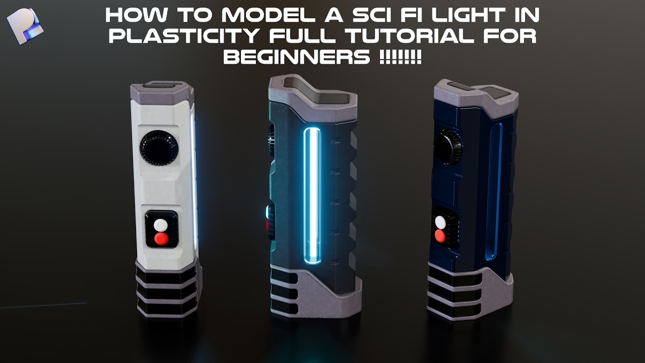 How to Model a Sci Fi Object in Plasticity Full Tutorial for Beginners