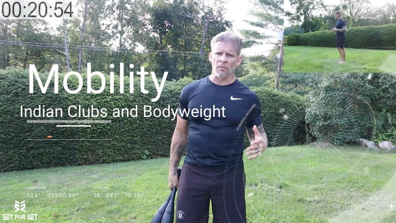 20-Minute Indian Club & Bodyweight Workout | Full Body MOBILITY Routine