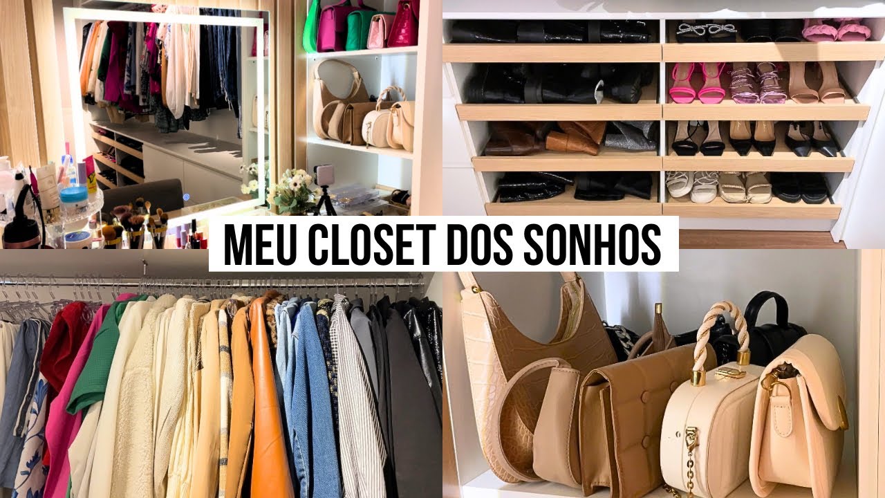 ORGANIZANDO MEU CLOSET + TOUR COMPLETO!