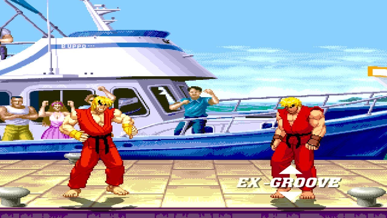 Mugen - Street Fighter - Ken (Warusaki3) vs. Ken (JMorphman) - 肯 vs. 肯