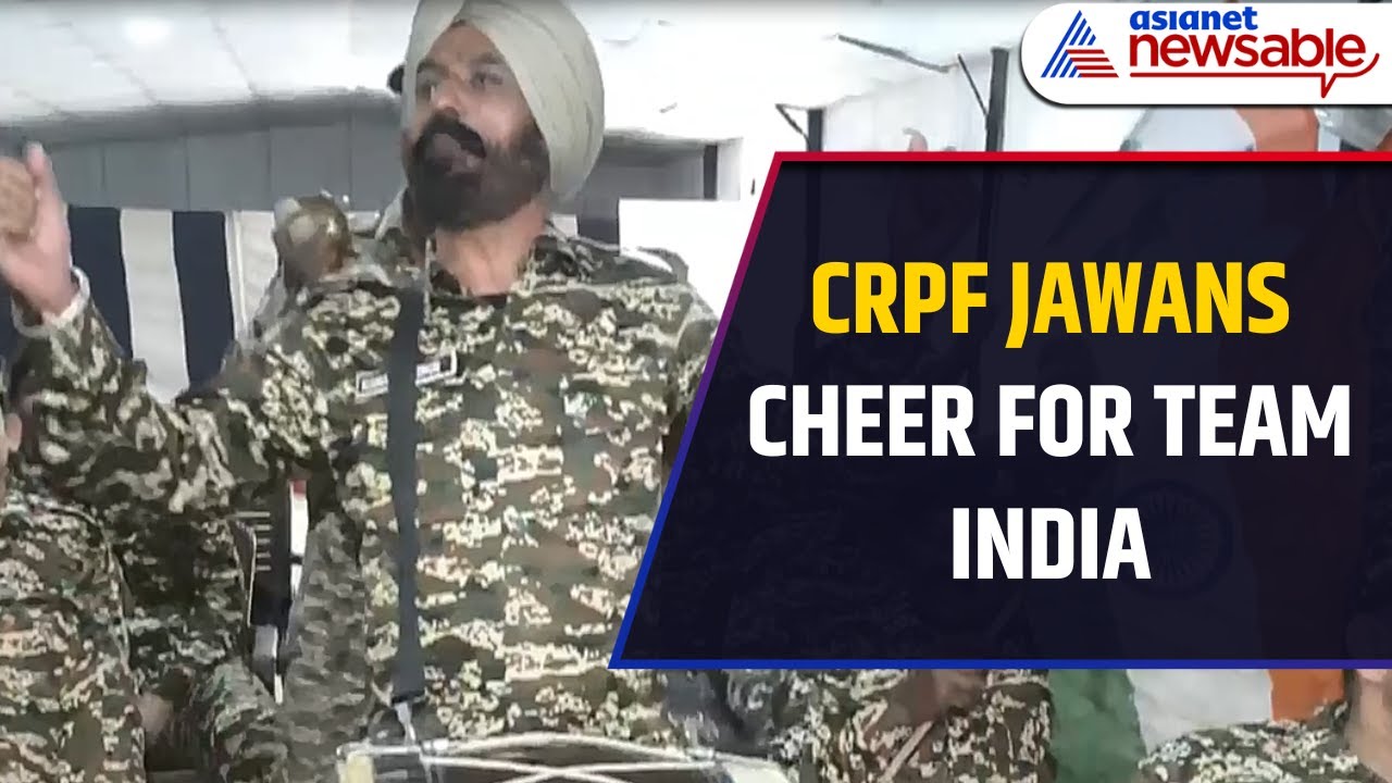 CRPF Jawans Cheer Loud for Team India! Massive Support Ahead of ICC Champions Trophy Final