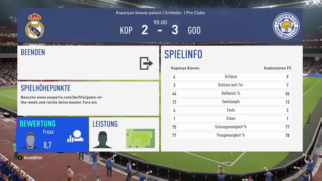 Kopanya Eleven 2:3 Godenzonen