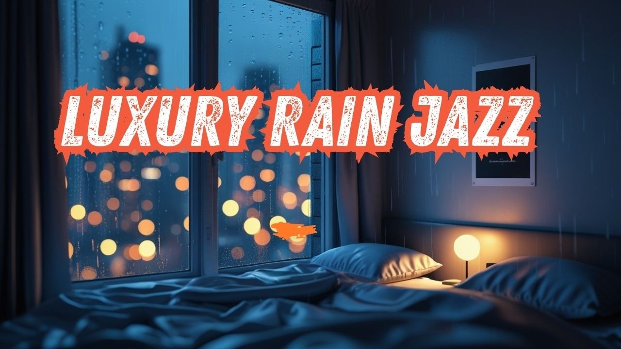 Luxury Apartment Rainy Night Smooth Jazz Above the City | Enha Mediamelodi
