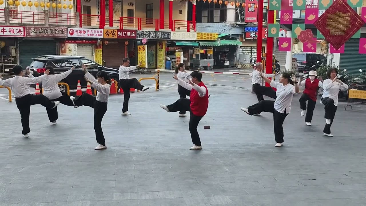 太極42式拳四向同步挑戰｜方向不亂，心更定｜龍潭太極拳發展協會114年班｜龍元宮晨練