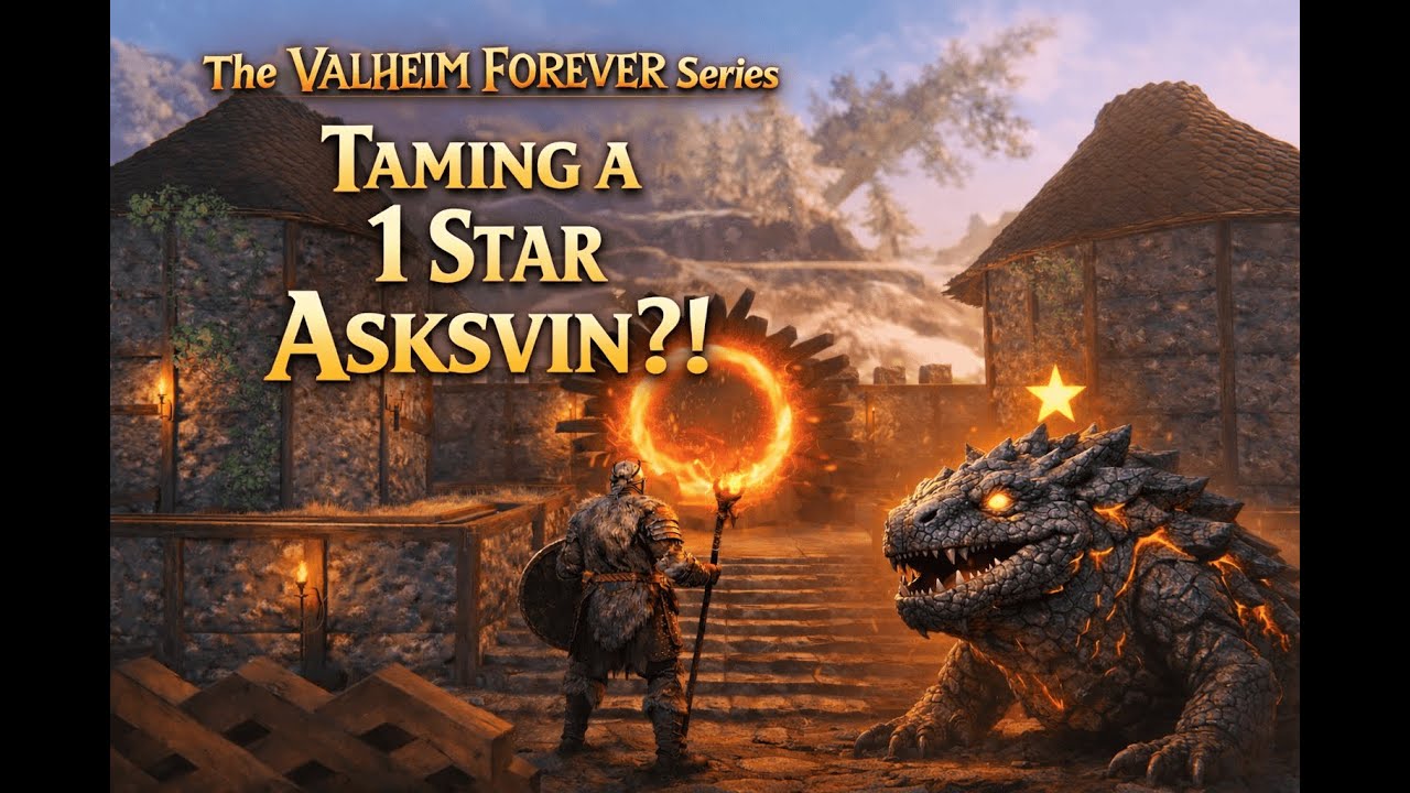 Taming a 1 Star Asksvin Already?!  Valheim Forever Series Ep. 18