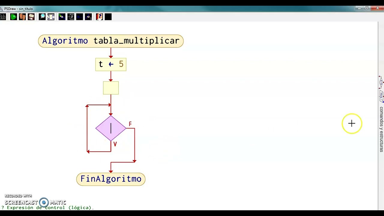 Ciclos - Diagrama de flujo PSeInt - Tabla de multiplicar