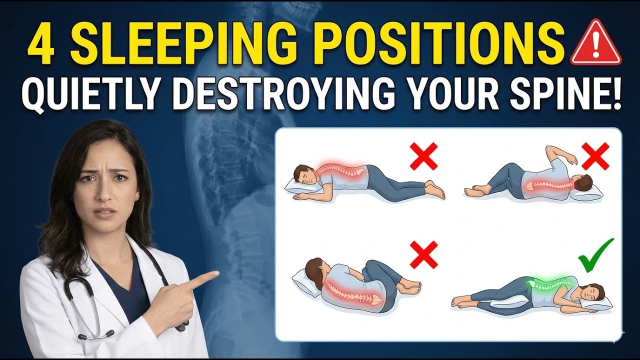 SENIORS: These 4 Sleeping Position Is Quietly Destroying Your Spine Every Night