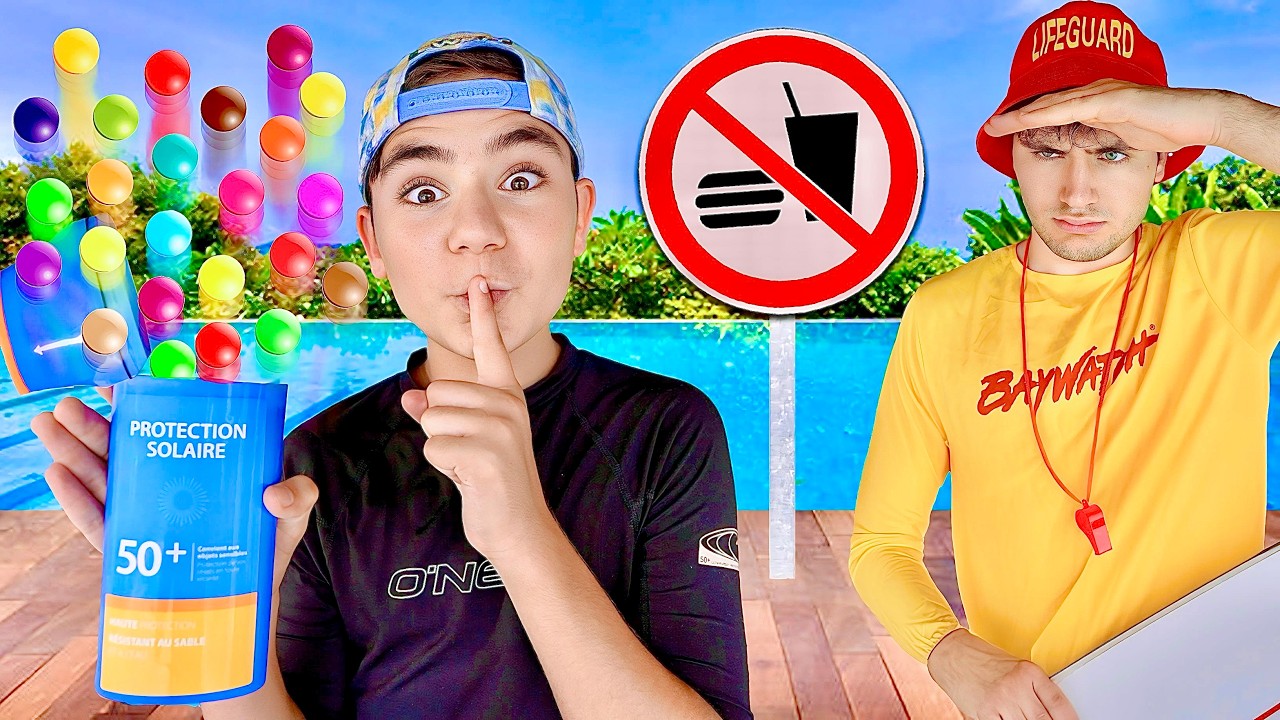 10 FAÇONS DE FAIRE PASSER DES BONBONS À LA PISCINE !
