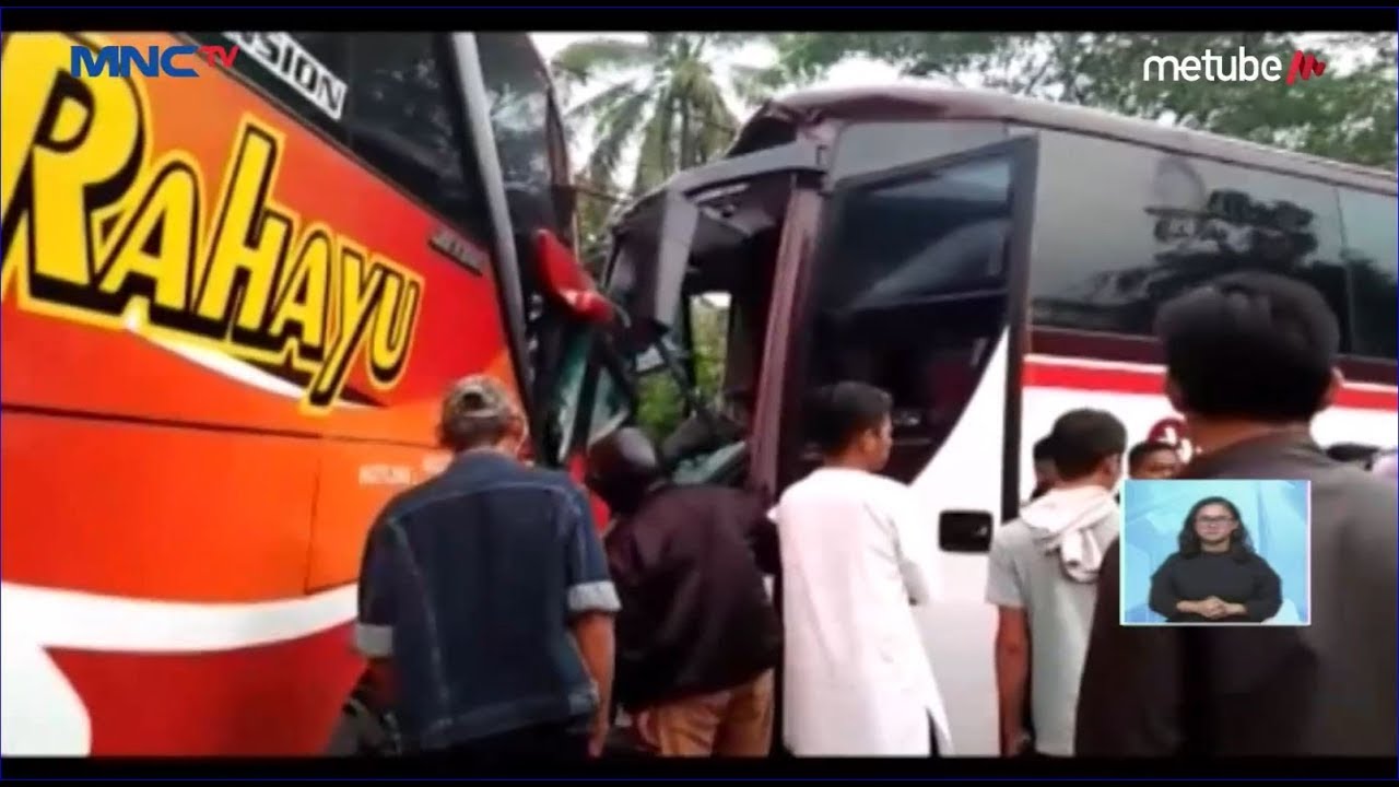 2 Bus Tabrakan di Tasikmalaya, Satu Orang Tewas dan 6 Terluka - LIS 05/07