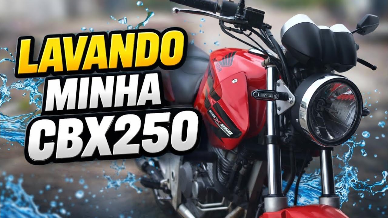 POV Lavando Minha CBX250💦🚀