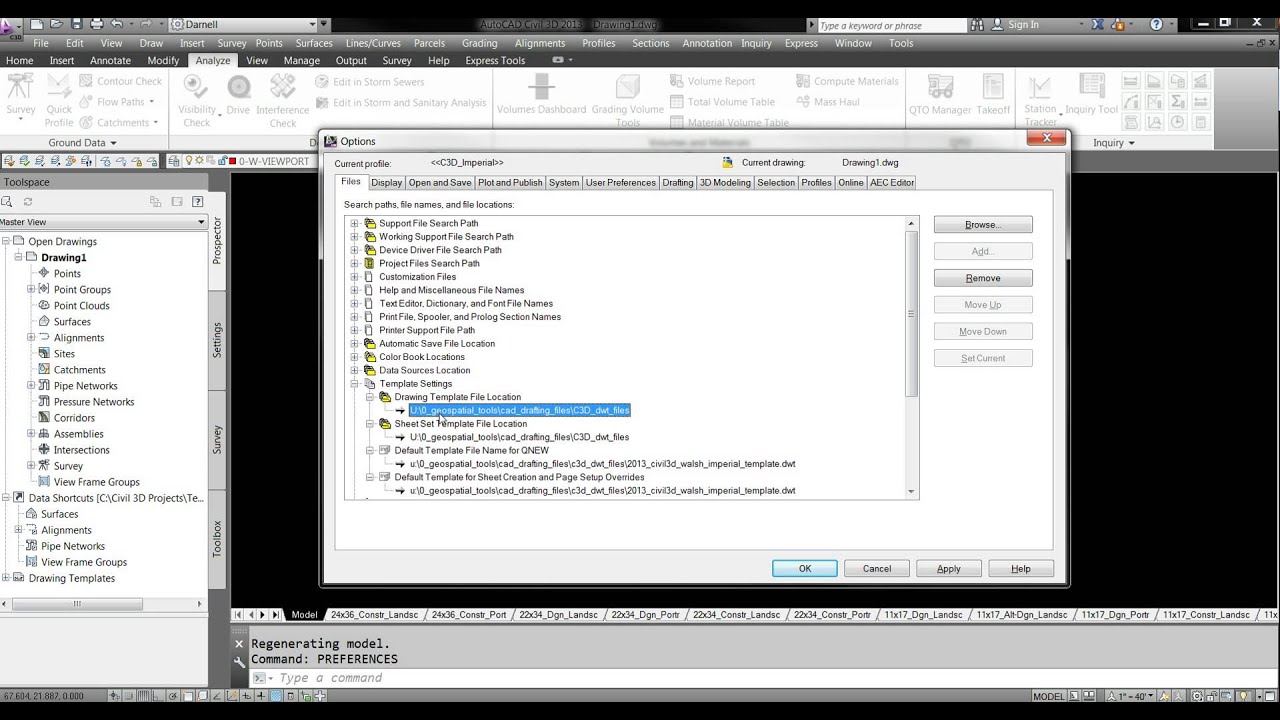 AutoCAD Civil 3D - Setting up your templates