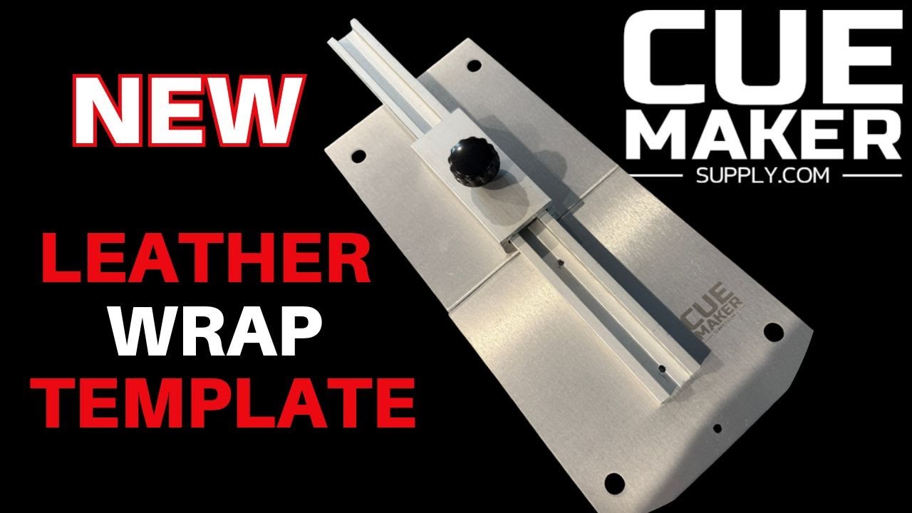 How to Use the Adjustable Leather Wrap Cutting Template by www.cuemakersupply.com