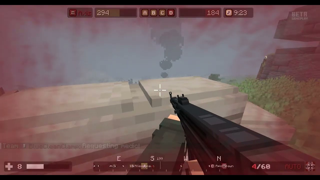Minecraft ww2 D-Day BlockFront